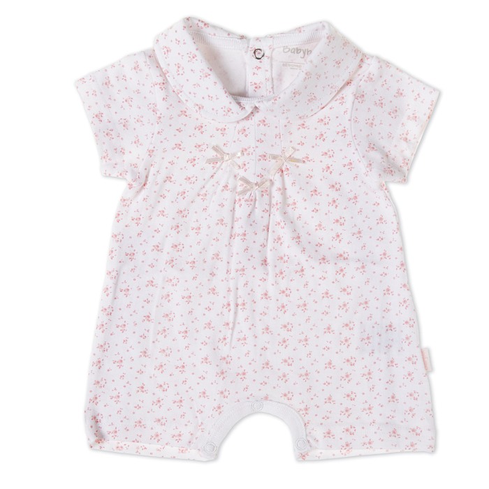 Salopeta fetite 0-18 luni, floricele roz, Babybol [1]