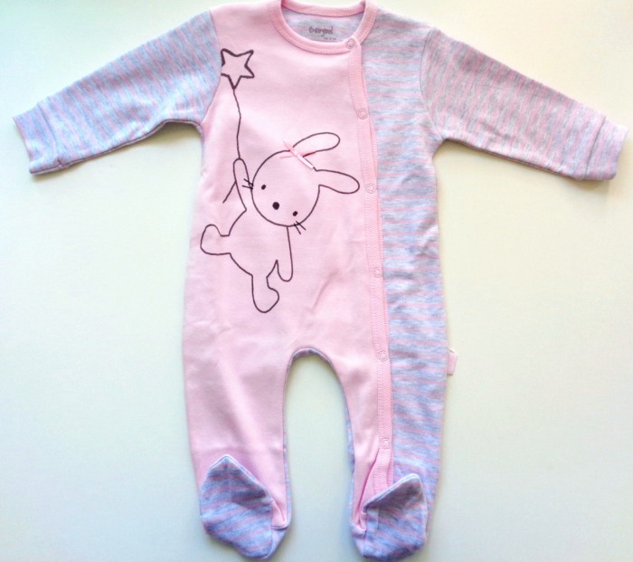 Salopeta maneca lunga bebe , roz ,Babybol [1]