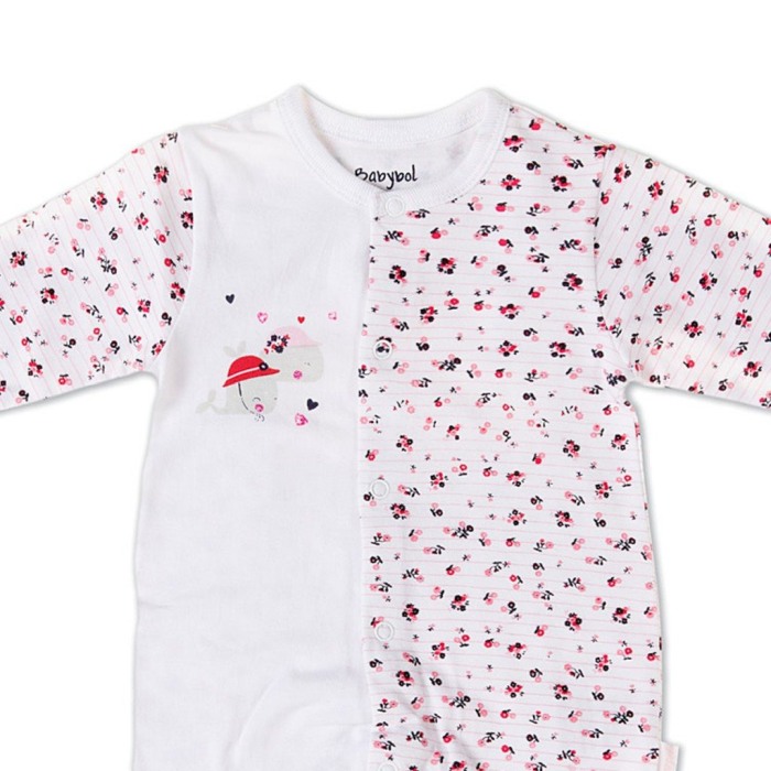 Salopeta nou nascut fetita, imprimeu floricele,Babybol [2]