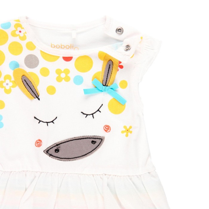 Salopeta vara bebe fetita, multicolor, Boboli [4]