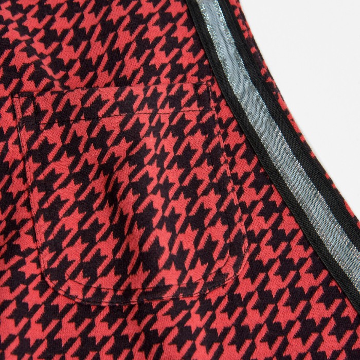 Sarafan fete tricot fin, imprimeu geometric, roz/negru, Boboli [3]