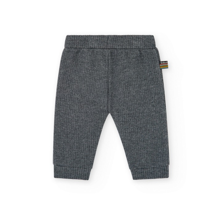 Set 2 piese baiat, pulover tricot verde cu pantalon gri, Boboli [6]