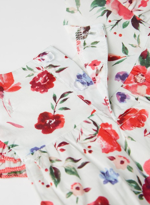 Set 2 piese vara fete, bluza imprimeu floral si jeans scurt , Babybol [4]