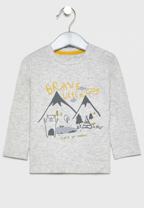 Set 3 piese bebe baiat, hanorac cu gluga galben, Babybol [3]