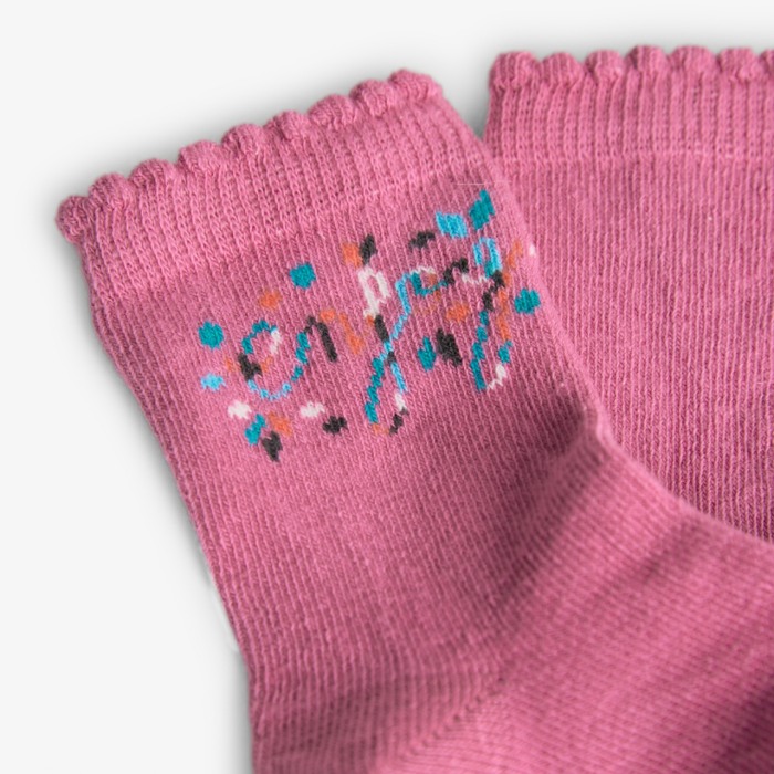 Set 3 sosete fete bumbac better cotton, imprimeu multicolor, roz, brand Boboli [4]