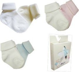 Set sosete nou nascuti , bumbac,cutie cu display, 0 luni , Mafer [2]