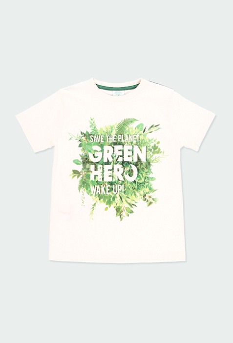 Set vara 2 piese baiat, bumbac, tricou cu pantalon scurt, verde, Boboli [3]