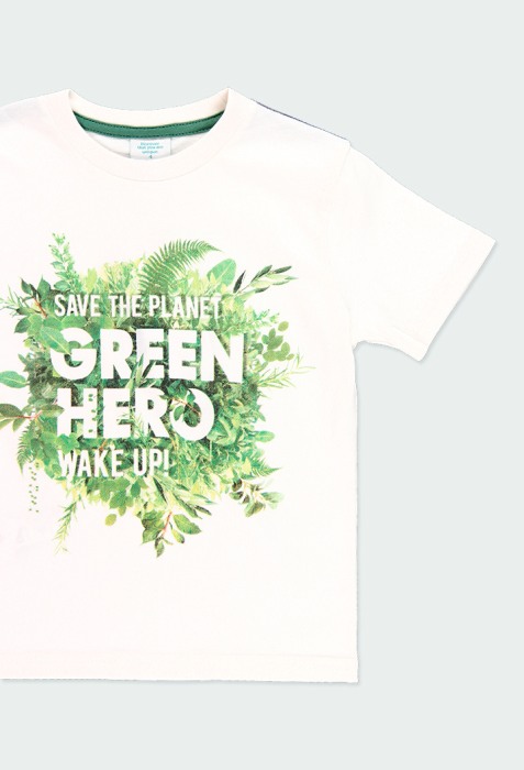 Set vara 2 piese baiat, bumbac, tricou cu pantalon scurt, verde, Boboli [5]