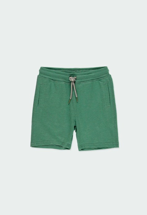 Set vara 2 piese baiat, bumbac, tricou cu pantalon scurt, verde, Boboli [4]