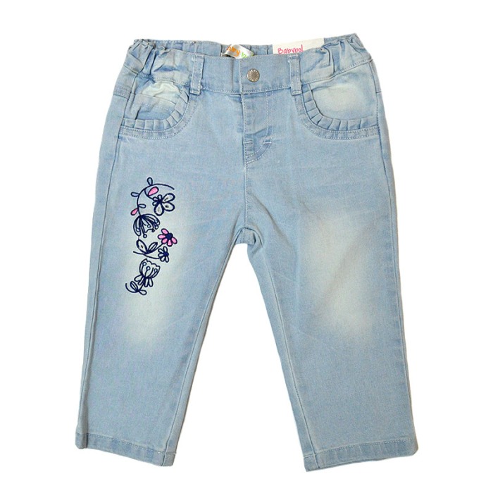 Set vara fetite tricou cu blugi light blue, Babybol [4]