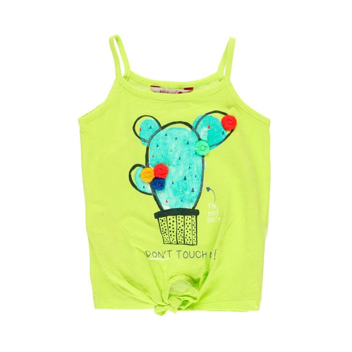 Top fete cu bretele 4 -16 ani , Boboli, verde, imprimeu cactus, Boboli [1]