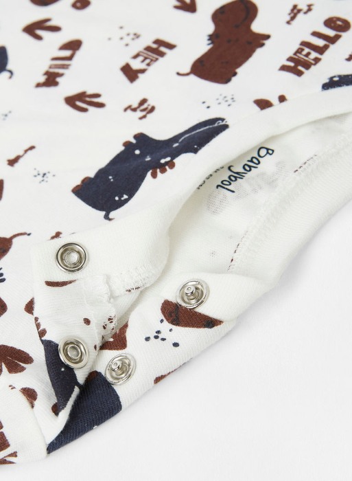 Trening 3 piese baiat, bumbac, navy cu dungi maro, Babybol [3]