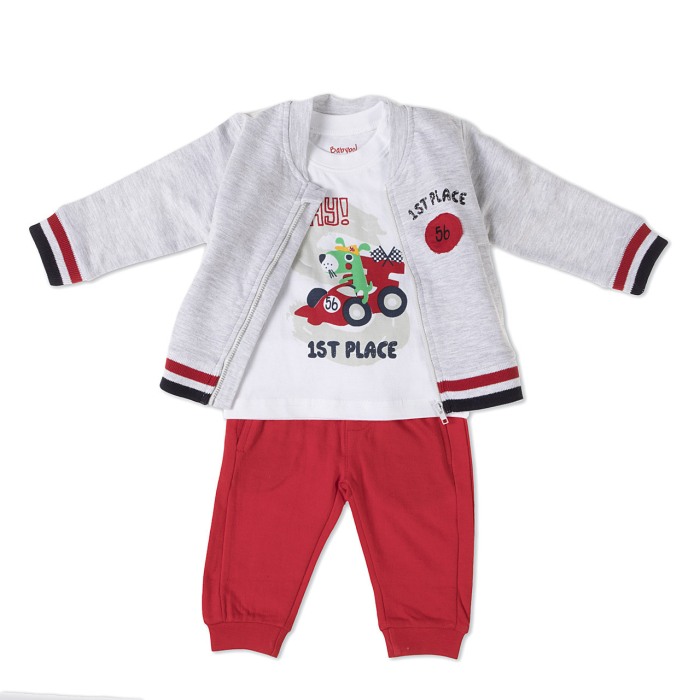 Trening 3 piese primavara - vara baiat, bumbac, Babybol [1]