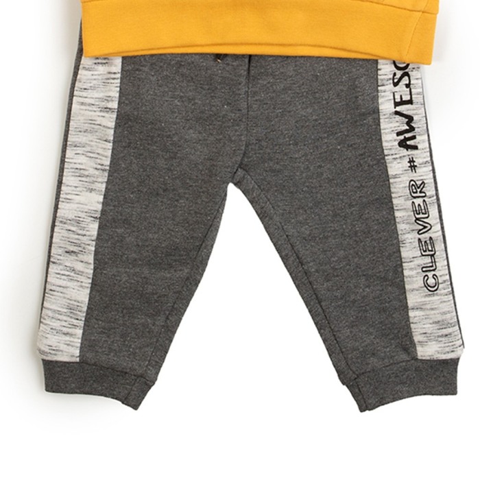 Trening baiat 2 piese , hanorac gluga, mustar # Awesome cool, Babybol [4]