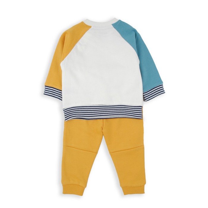 Trening baiat din bumbac oeko tex, imprimeu dino, brand Babybol [2]