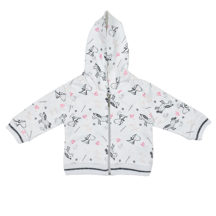 Trening bumbac 3 piese fete, imprimeu unicorn, Babybol [3]