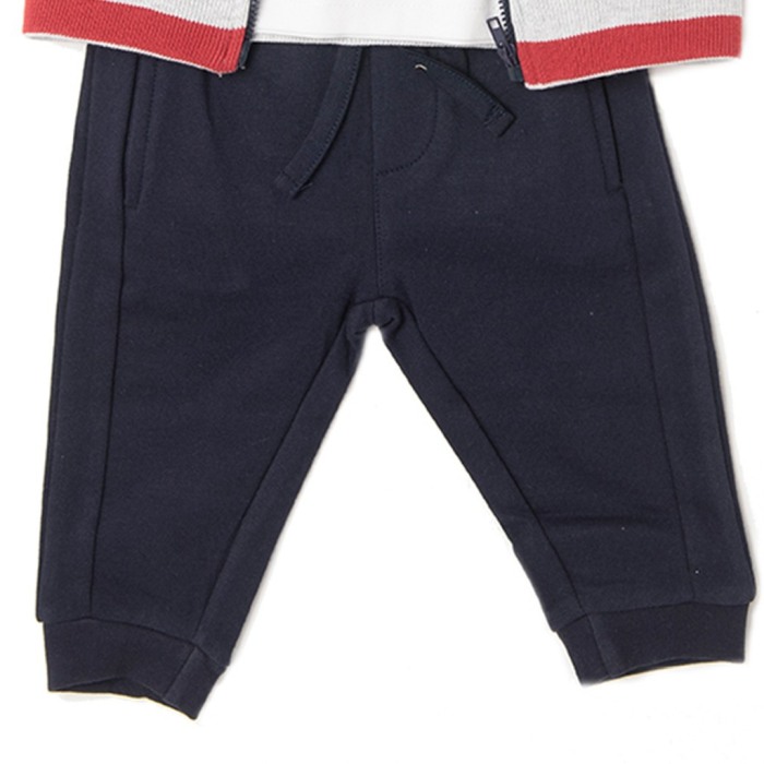 Trening bumbac baiat 3 piese, dungi, navy, Babybol [3]