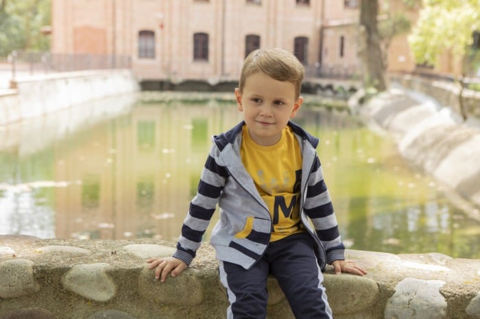 Trening bumbac baieti 3 piese, hanorac, bluza si pantaloni, gri, Babybol [1]