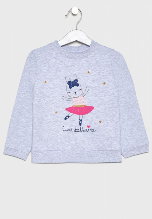 Trening fete 2 piese , gri/navy, Babybol [2]