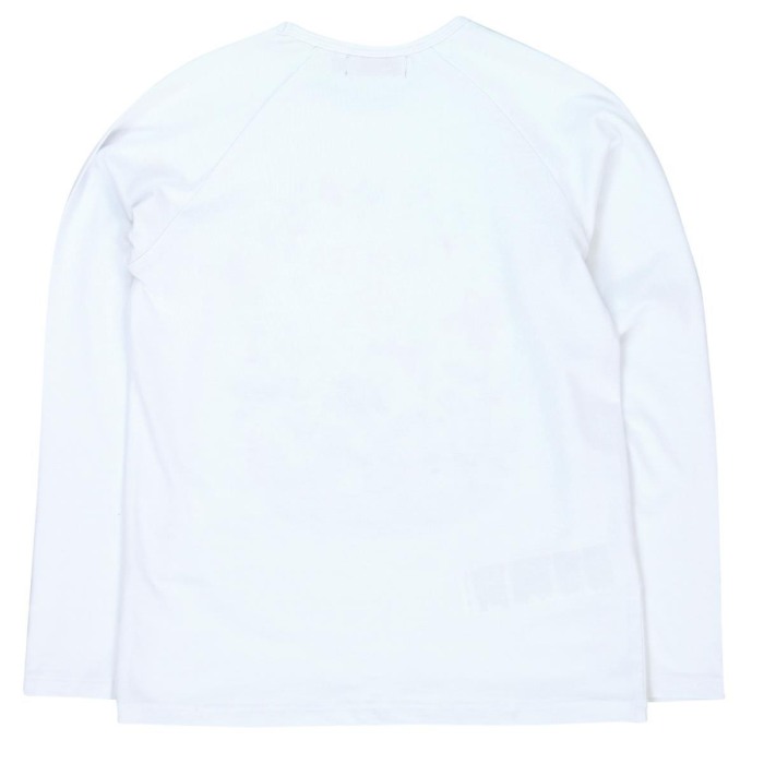 Tricou alb fetite cu maneca lunga Boboli [2]