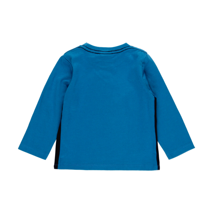 Tricou baiat maneca lunga, bumbac oeko tex, imprimeu pinguin, brand BOBOLI [2]