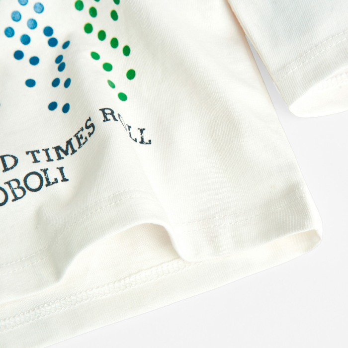 Tricou copii maneca lunga, bumbac,JUST ENJOY", Boboli [4]