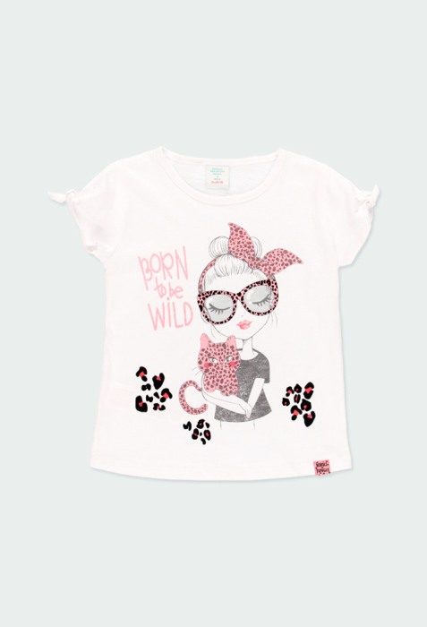 Tricou fete 4-16 ani, bumbac certificat oeko tex, animal print , Boboli [1]