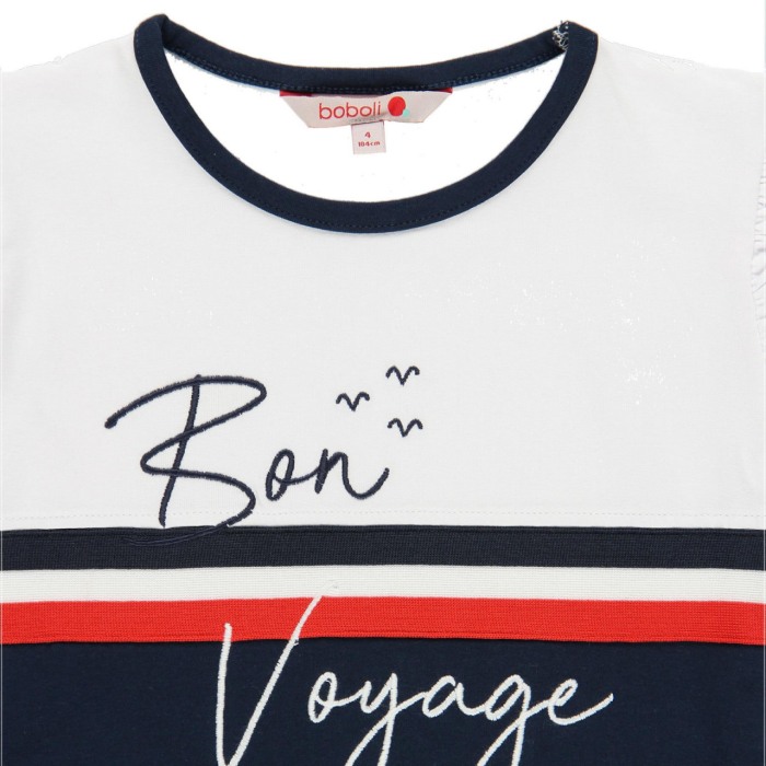Tricou fete 6-16 ani , maneca scurta, bon voyage,Boboli [4]