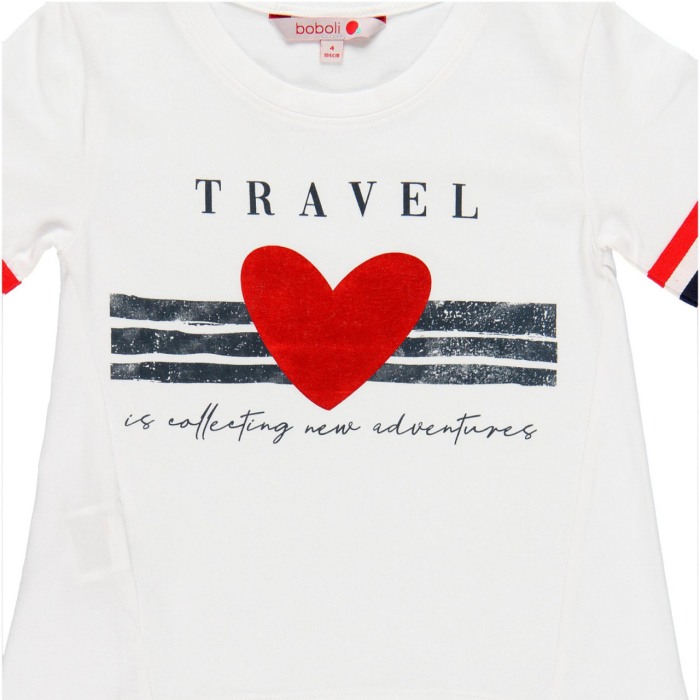 Tricou fete 7 - 16 ani cu maneca 3/4,Boboli [5]