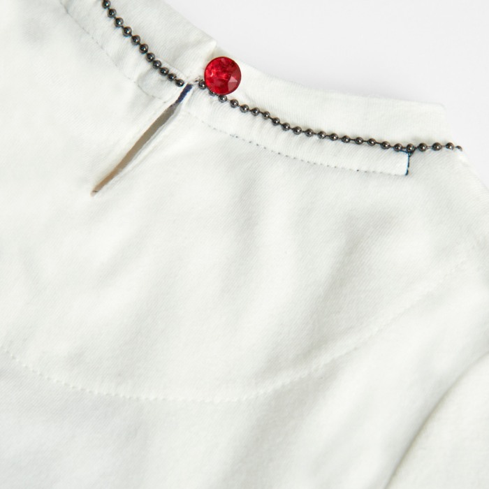 Tricou fete bumbac, gama CHIC, imprimeu fetite, alb, Boboli [4]