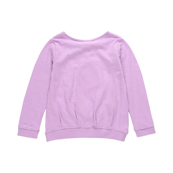 Tricou fete bumbac, maneca lunga, imprimeu fluturi, mov, brand Boboli [2]