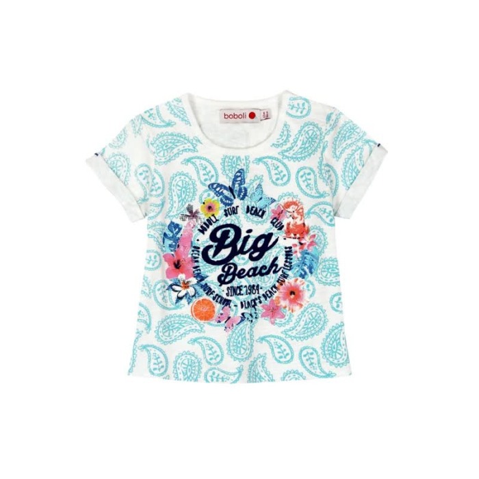 Tricou fete bumbac,maneca scurta ,Boboli [1]