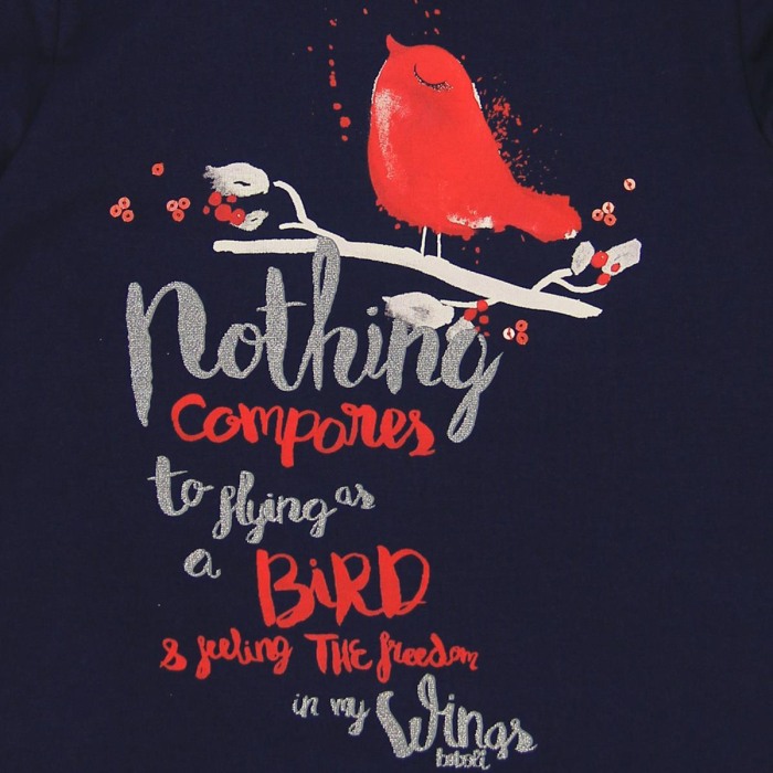 Tricou fete cu maneca lunga Boboli [4]