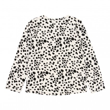Tricou fete maneca lunga, bumbac, animal print, alb, brand Boboli [2]