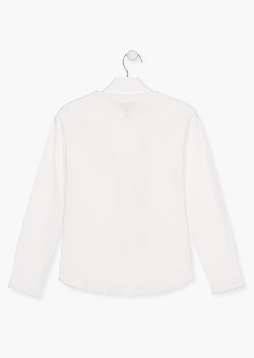 Tricou fete maneca lunga, imprimeu fetita, Losan [2]