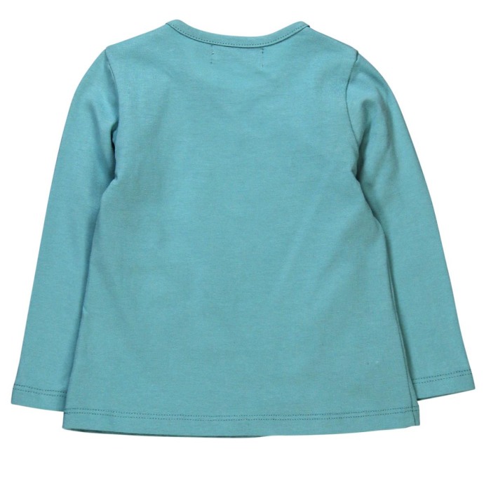 Tricou fetite 3-24 luni, turcoaz, imprimeu floral, Boboli [2]
