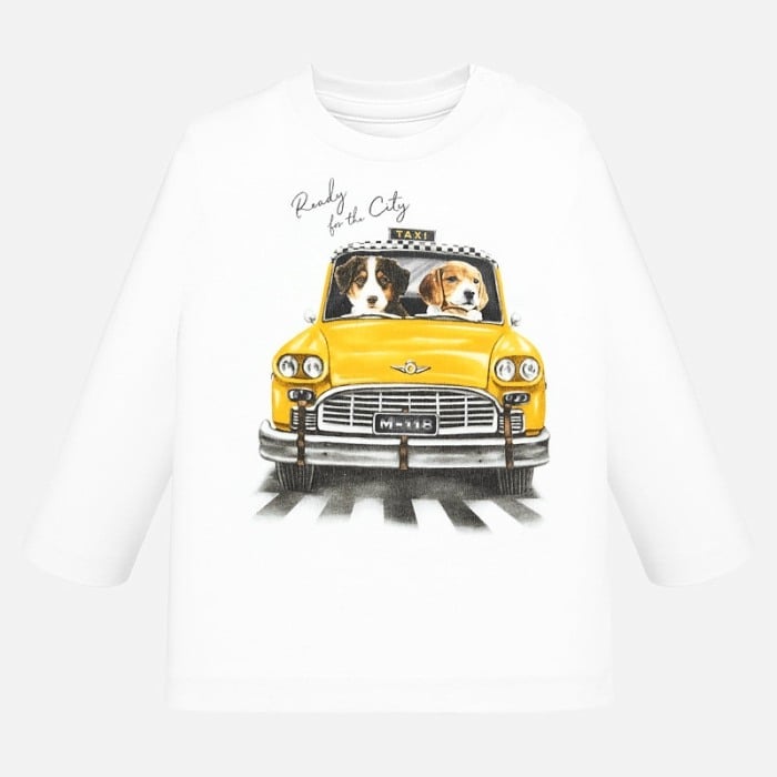Tricou maneca lunga baiat, imprimeu taxi, Mayoral [1]