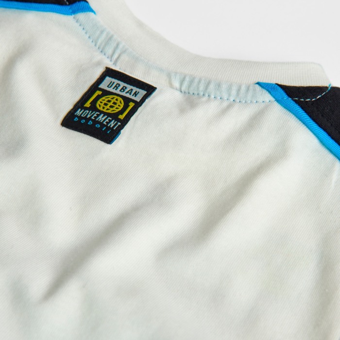 Tricou maneca lunga copii, bumbac, imprimeu city, alb, brand Boboli [4]