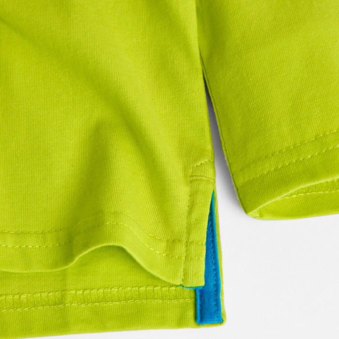 Tricou maneca lunga copii, bumbac, verde, imprimeu grafic, brand Boboli [4]