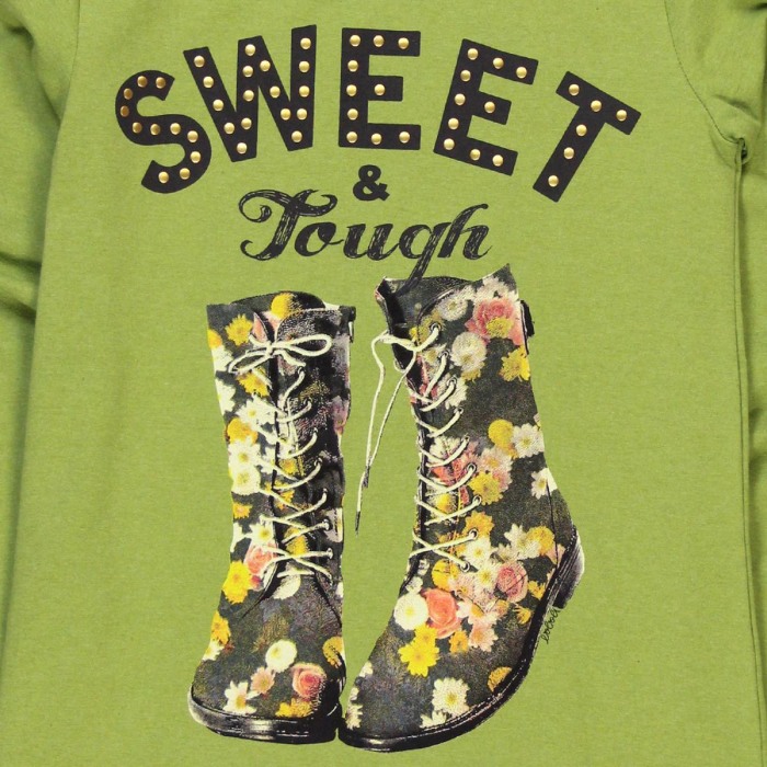 Tricou maneca lunga fete, sweet, verde, Boboli [4]