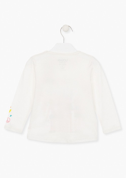 Tricou maneca lunga fetite 2-7 ani, multicolor, bumbac organic [2]