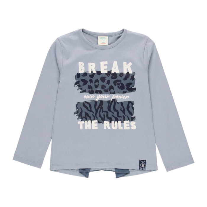 Tricou maneca lunga fetite, blue, animal print, Boboli [1]