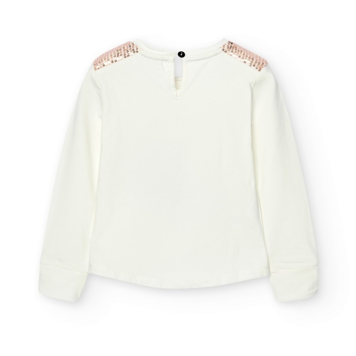 Tricou maneca lunga, gama CHIC, imprimeu cu aplicatii, Boboli [2]