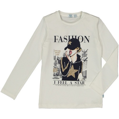 Tricou maneca lunga , print grafic fetita, Melby [1]