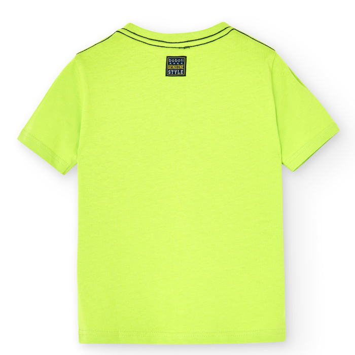 Tricou maneca scurta baieti, ALIEN, bumbac, verde, brand Boboli [2]