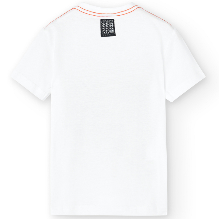 Tricou maneca scurta baieti, bumbac, URBAN CITY, alb, brand Boboli [2]