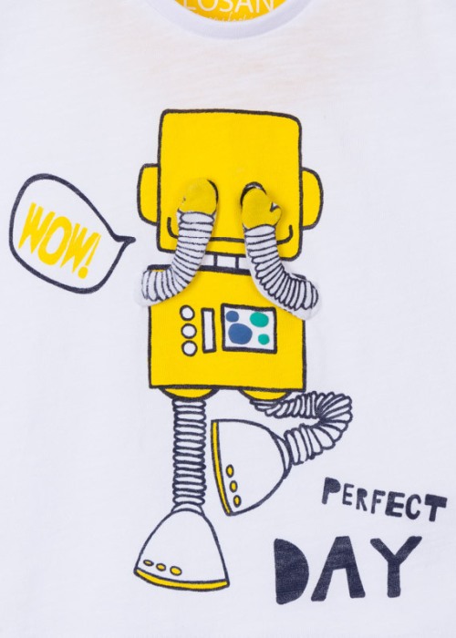 Tricou maneca scurta bebe baiat perfect day Losan [3]