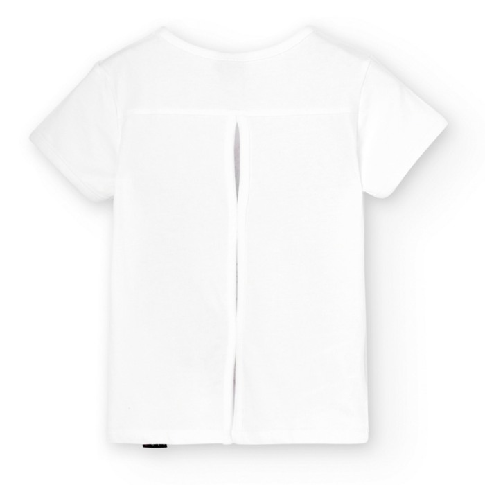 Tricou maneca scurta fete 4-10 ani, bumbac, imprimeu fetita, Boboli [2]