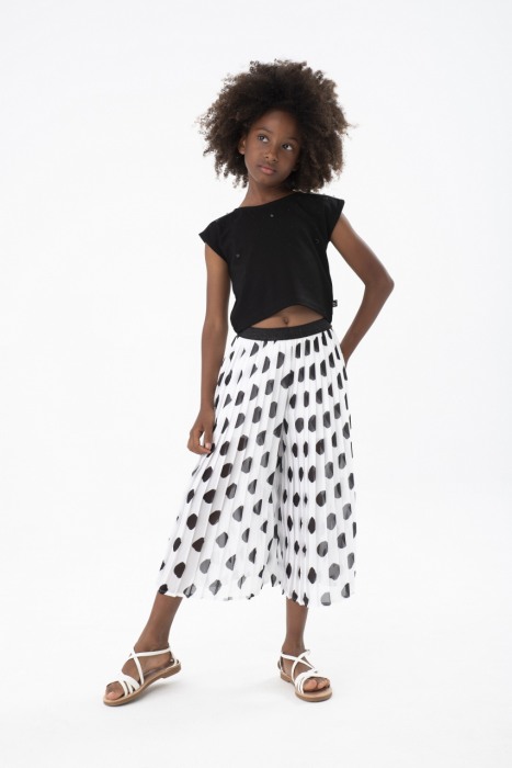 Tricou maneca scurta fete 4-16 ani, model scurt, [2]