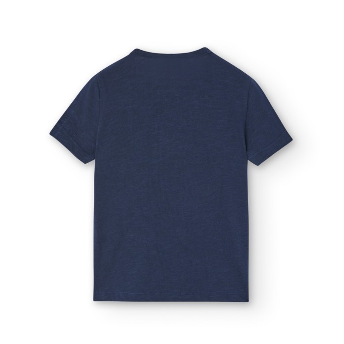 Tricou maneca scurta fete, bumbac, aplicatii broscute turcoaz, navy, brand Boboli - 458131 Copie [2]